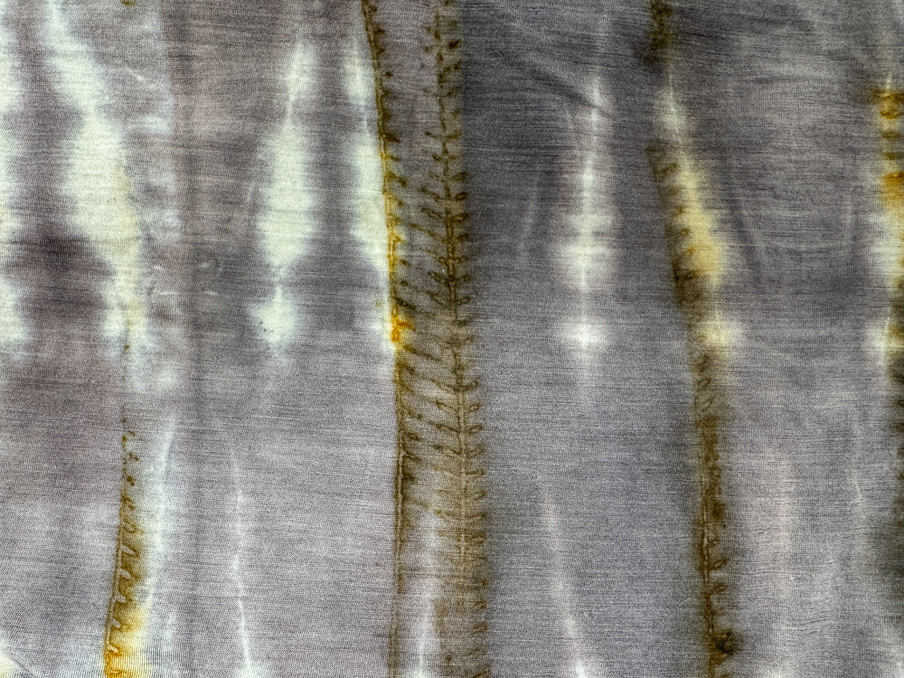 Merino Wool Jersey Rust Printed Infinity Scarf