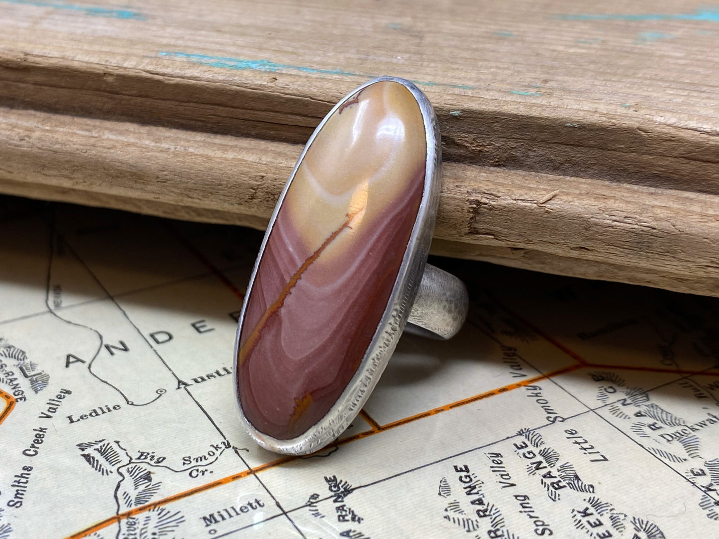 Red Falcon Jasper Ring Size 7.75 | Nevada