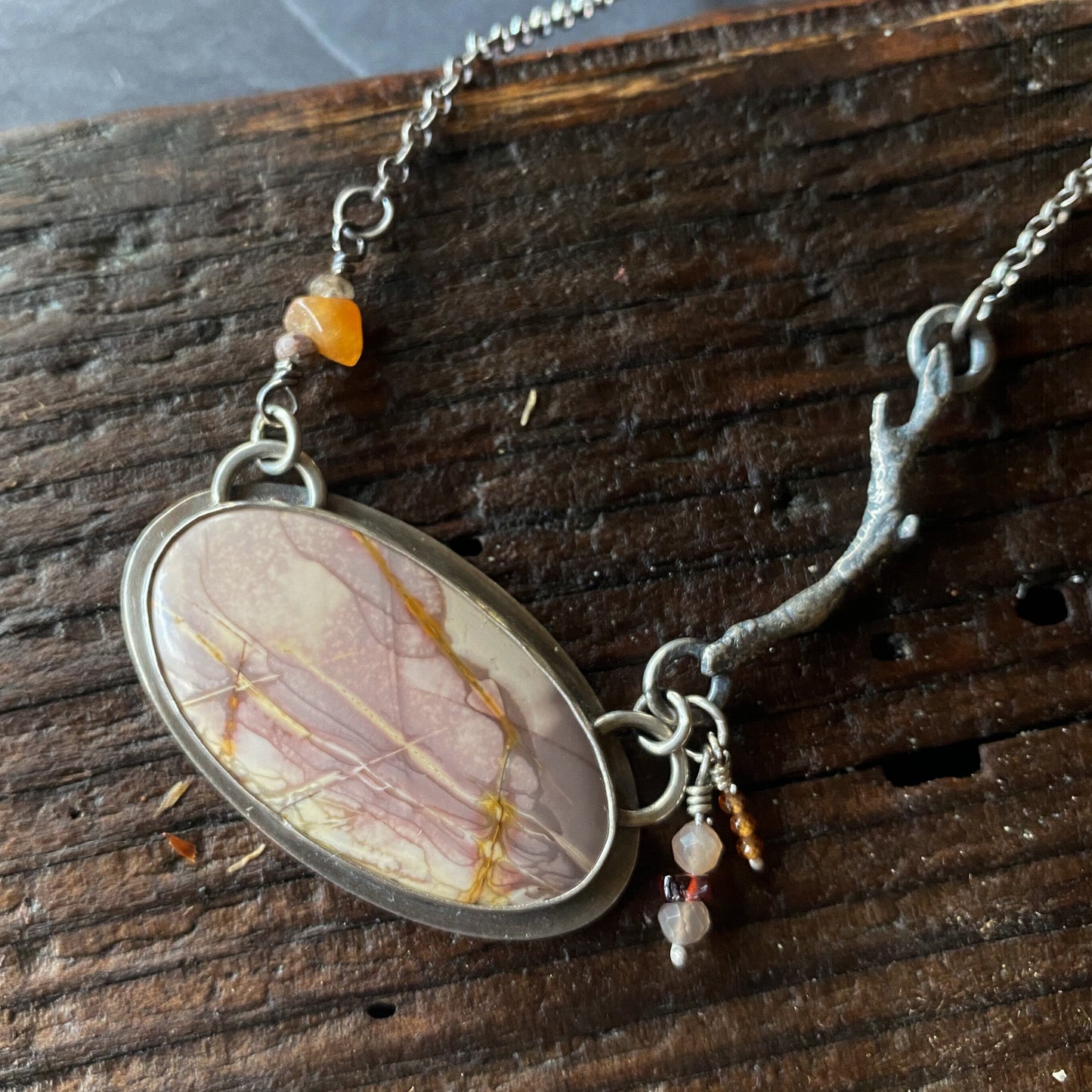 Willow Creek Jasper Sterling Silver Necklace | Idaho