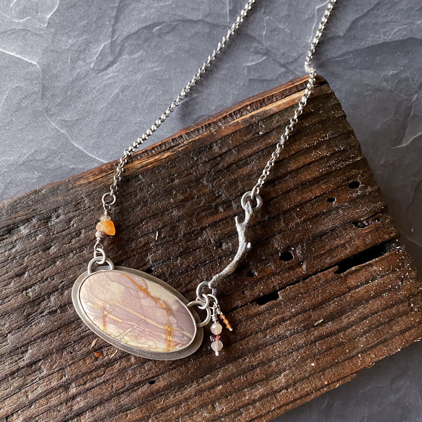 Willow Creek Jasper Sterling Silver Necklace | Idaho