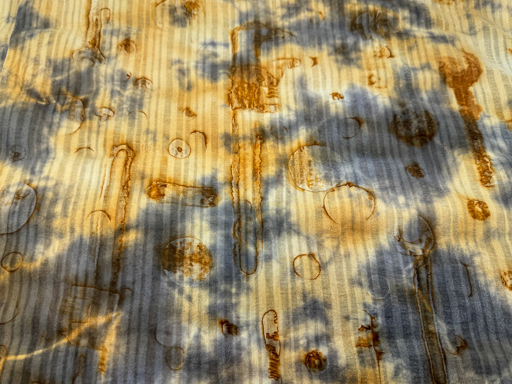 Organic Cotton Rust Printed Scarf 22" x 72"
